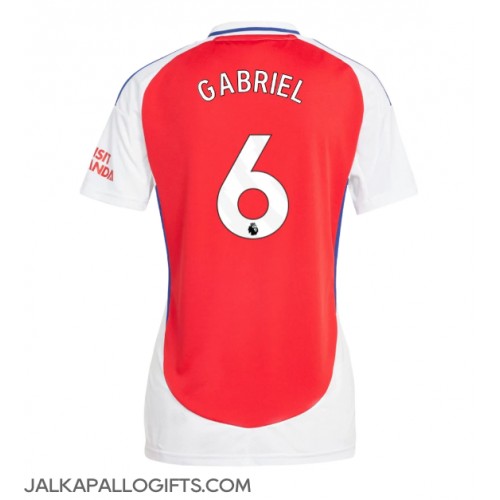 Arsenal Gabriel Magalhaes #6 Kotipaita Naiset 2024-25 Lyhythihainen